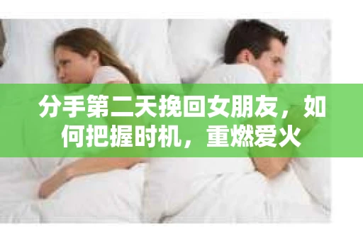 分手第二天挽回女朋友,如何把握时机,重燃爱火 分手第二天挽回女朋友,如何把握时机,重燃爱火