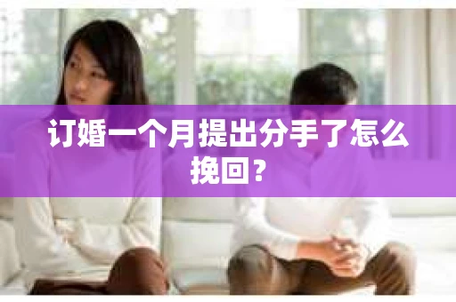 订婚一个月提出分手了怎么挽回？