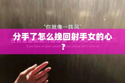 分手了怎么挽回射手女的心？