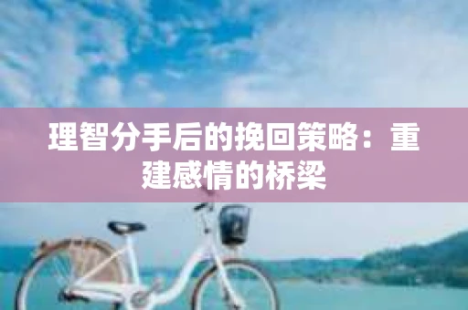 理智分手后的挽回策略：重建感情的桥梁