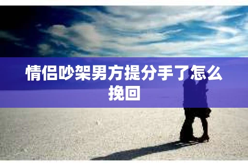 情侣吵架男方提分手了怎么挽回