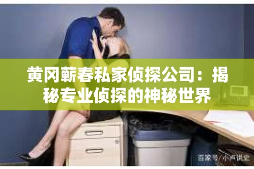黄冈蕲春私家侦探公司：揭秘专业侦探的神秘世界