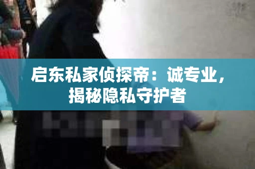 启东私家侦探帝：诚专业，揭秘隐私守护者