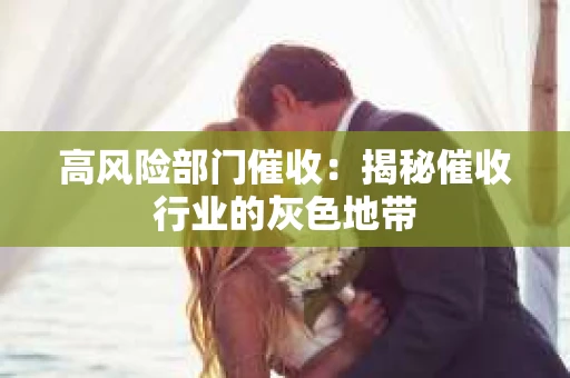 高风险部门催收：揭秘催收行业的灰色地带