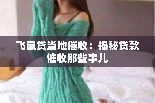 飞鼠贷当地催收：揭秘贷款催收那些事儿