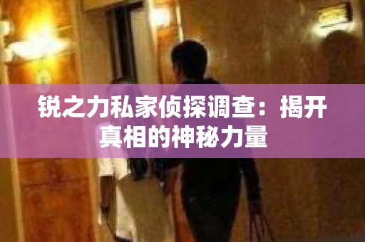 锐之力私家侦探调查：揭开真相的神秘力量