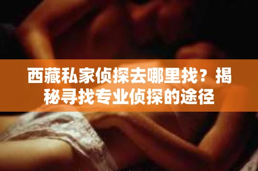 西藏私家侦探去哪里找？揭秘寻找专业侦探的途径
