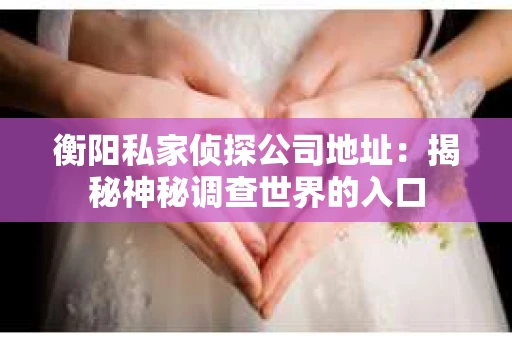 衡阳私家侦探公司地址：揭秘神秘调查世界的入口